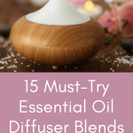 smart living mama pinterest pin with an essential oil diffuser